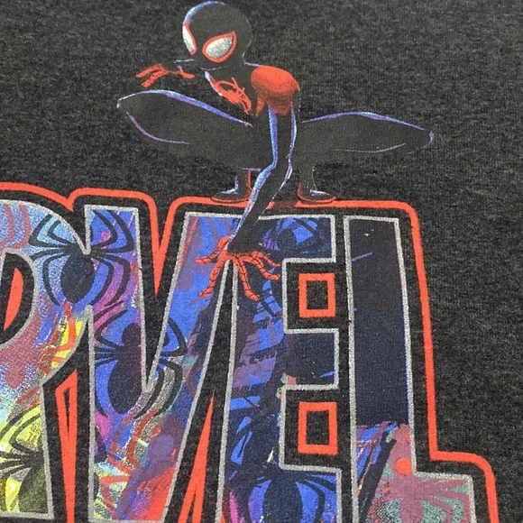 MARVEL SPIDER-MAN Gray TShirt Boys Size XL - Picture 4 of 5